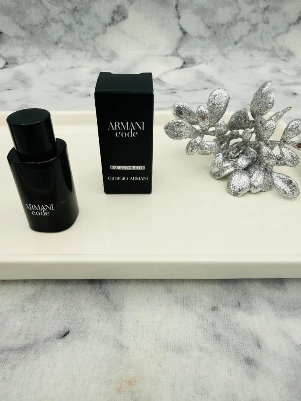 Giorgio Armani Code EDT,Warm Woody Tonka Mandarin Wood-Mini 7ml,0.23oz-BOXED-NEW